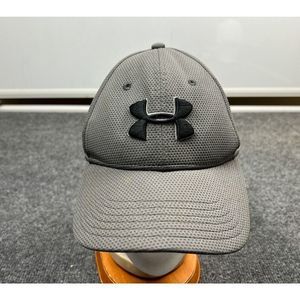 Under Armour Big Logo Cap Adult Fitted LG/XL Large/Extra Large Gray Athletic Hat